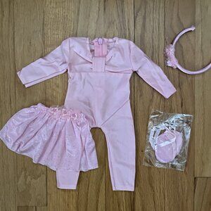 New Pink Ballet Outfit Leotard Tutu Shoes Fits American Girl & other 18" Dolls